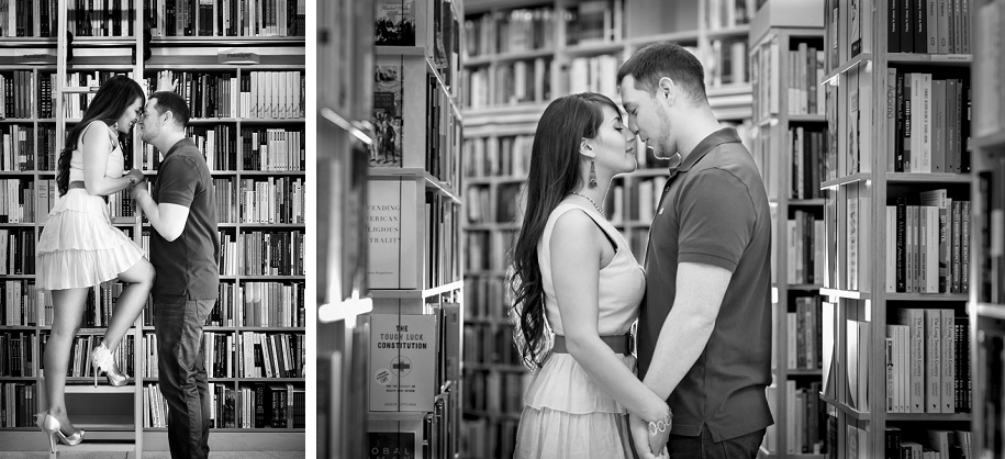 Bookstore Engagement Photos