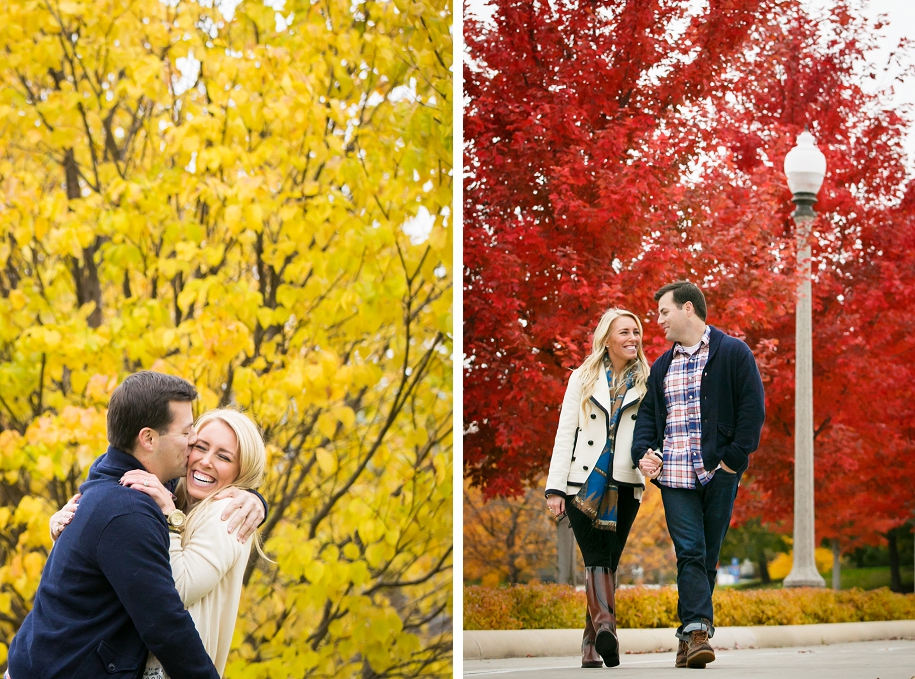 Chicago Fall Engagement Photos