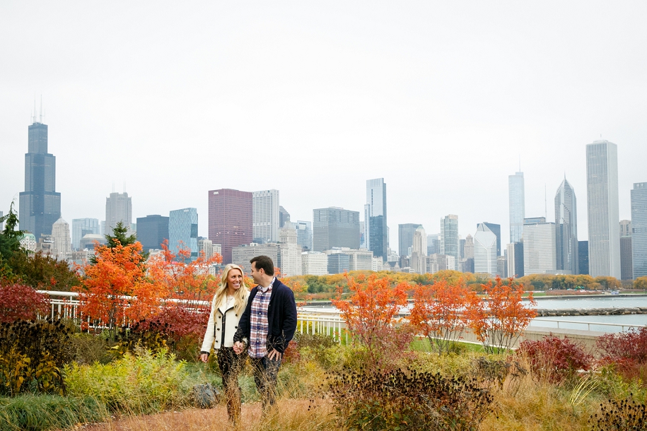 Chicago Fall Engagement Photos