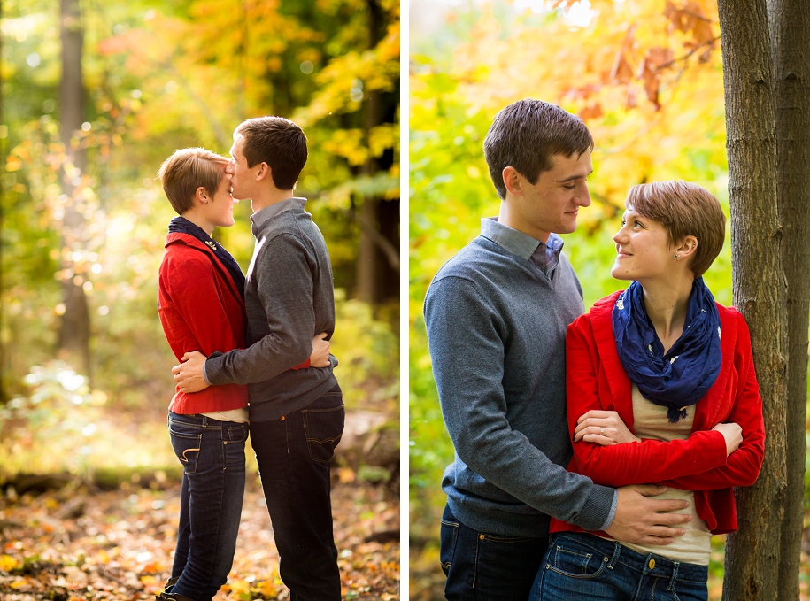 Chicago Fall Forest Engagement