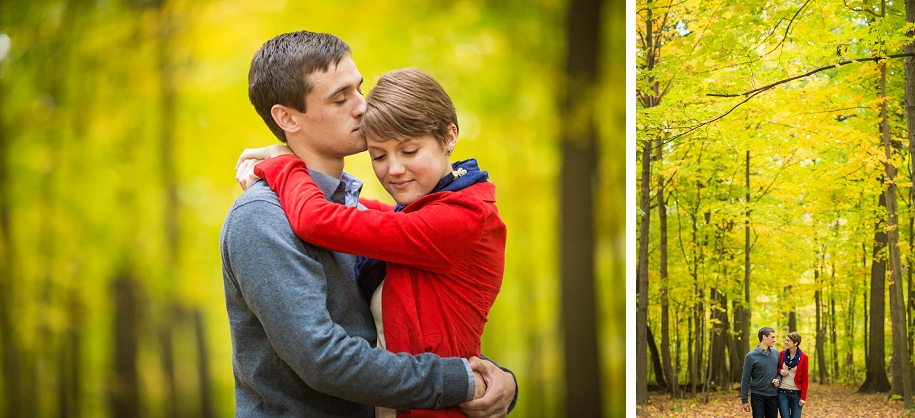 Chicago Fall Forest Engagement