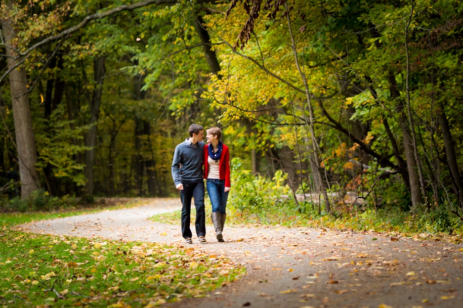 Chicago Fall Forest Engagement