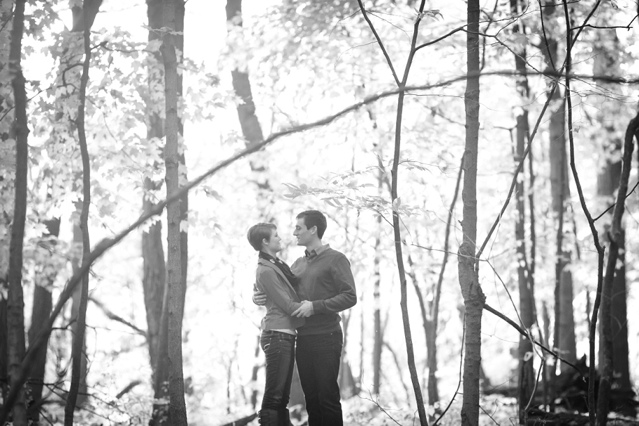 Chicago Fall Forest Engagement