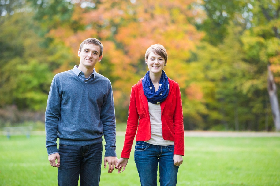 Chicago Fall Forest Engagement