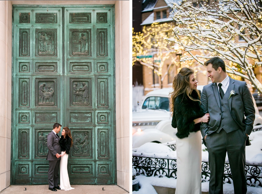 Murphy Auditorium Winter Wedding Chicago