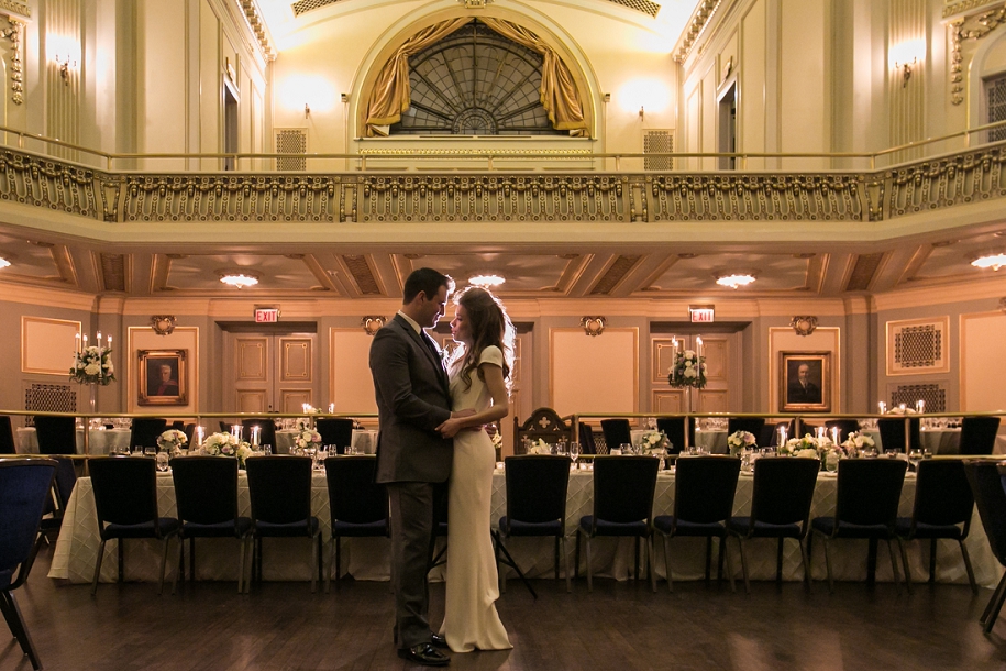 Murphy Auditorium Winter Wedding Chicago