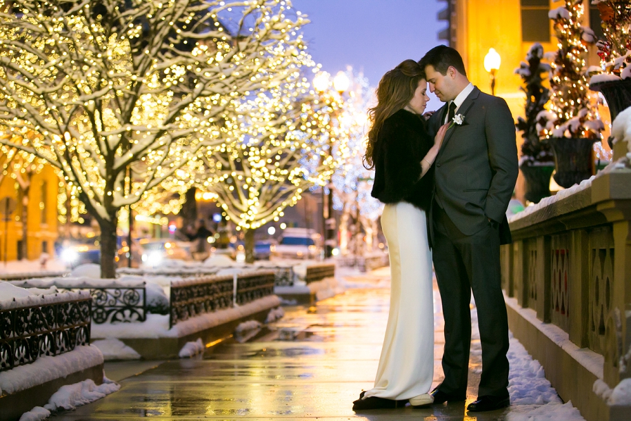 Murphy Auditorium Winter Wedding Chicago