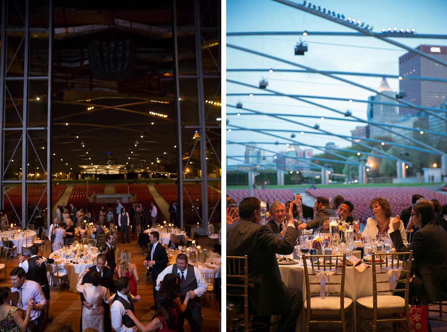 Pritzker Pavilion Millennium Park Chicago Wedding Photos