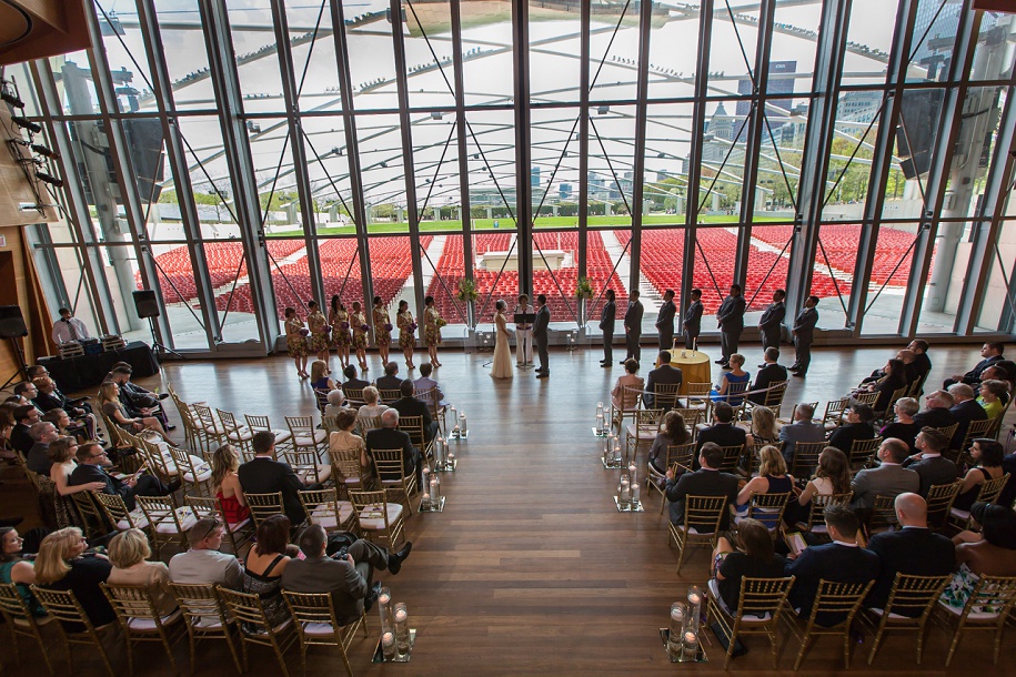 Pritzker Pavilion Millennium Park Chicago Wedding Photos