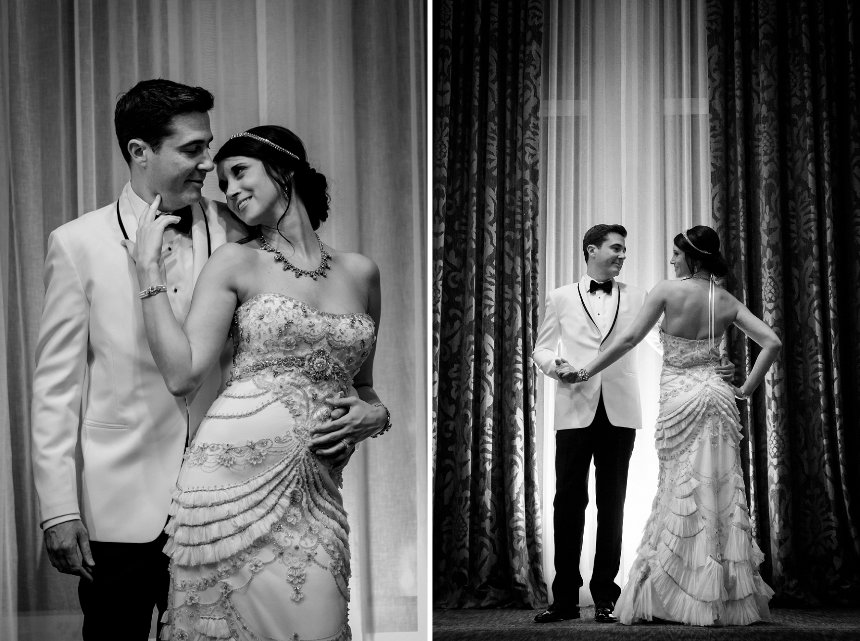 Gatsby themed wedding at Waldorf Astoria Hotel Chicago