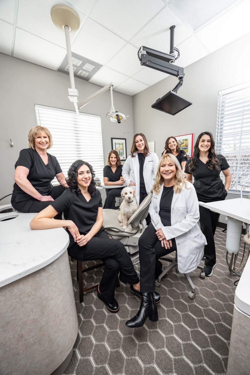 Crystal Lake female dentist Kay and Amanda Henry and their staff