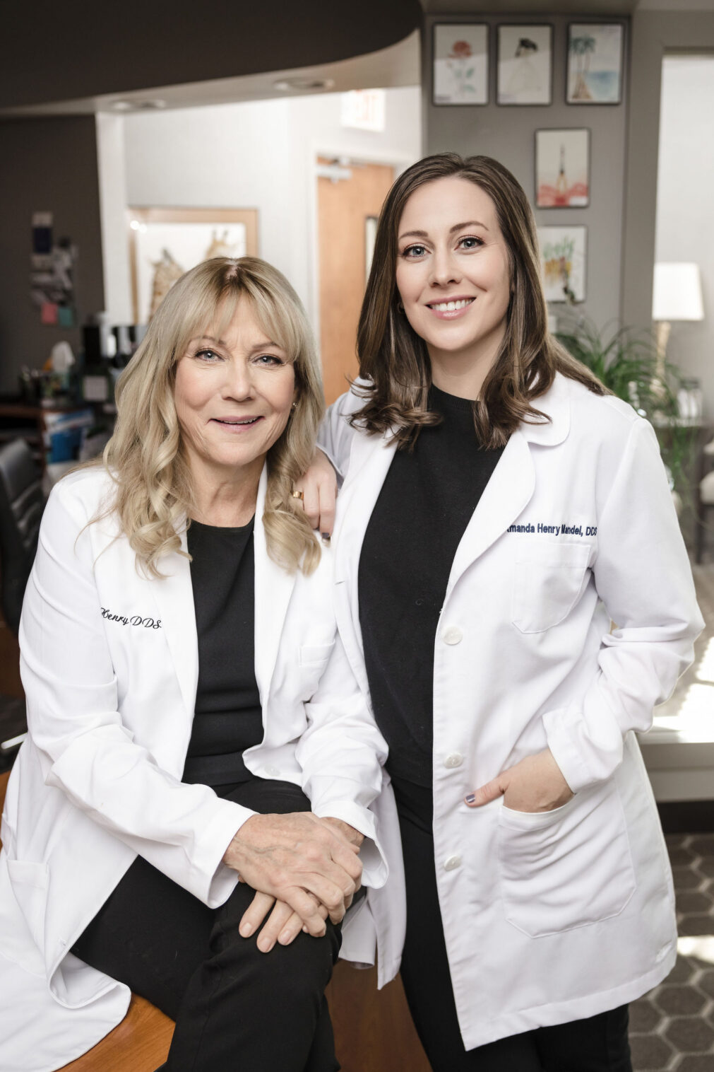 Crystal Lake female dentist Kay and Amanda Henry 